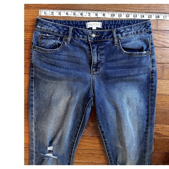 Harper Mid Rise Girlfriend jeans Size 27 Distressed denim - Picture 4 of 8
